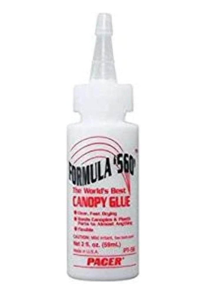 Pacer Formula 560 Canopy Glue - 59 ml Clear Adhesive for Model Building